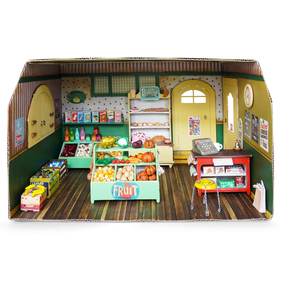 NEW Mouse Mansion Playhouse DIY- Cardboard Shop Room