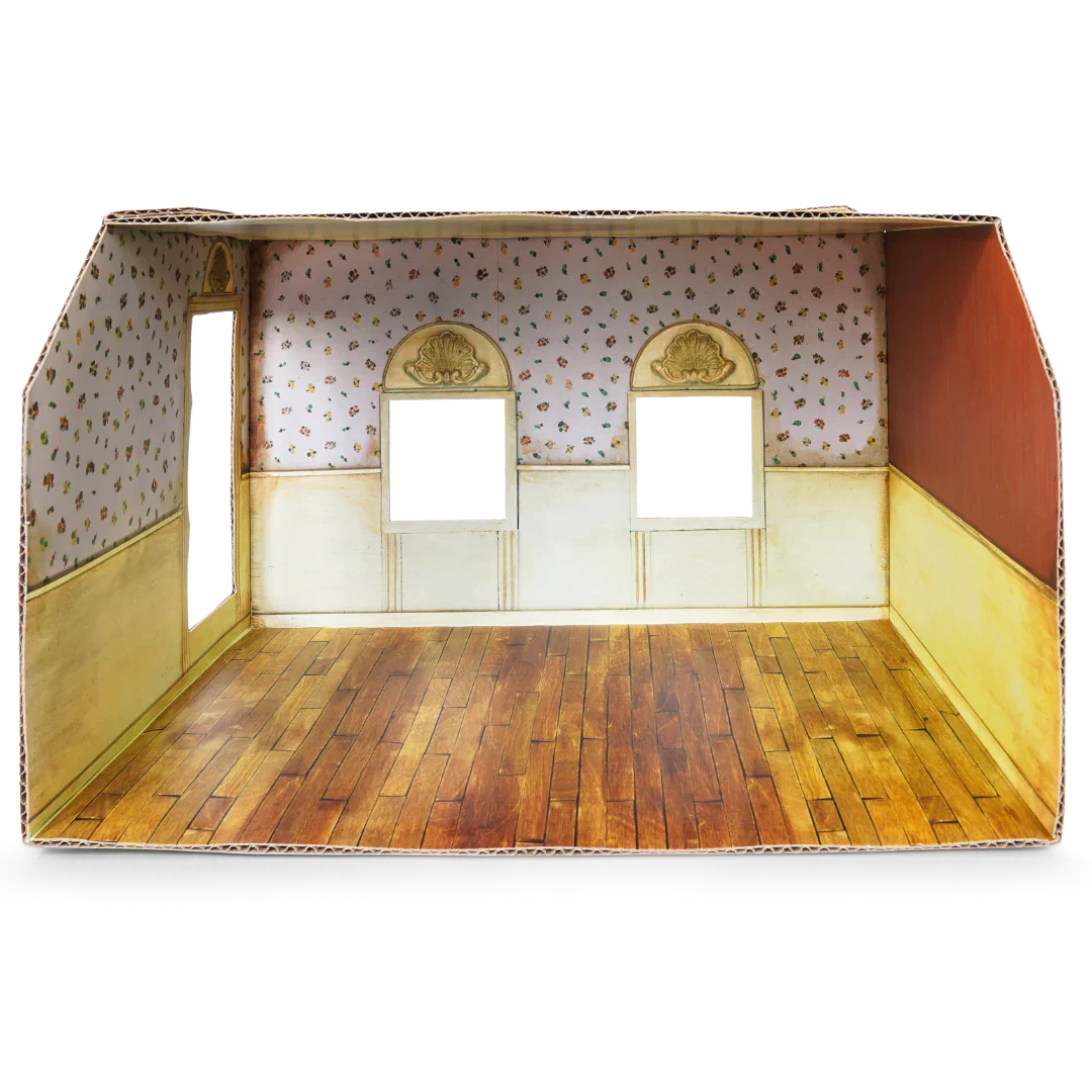 NEW Mouse Mansion Playhouse DIY- Cardboard Living Room