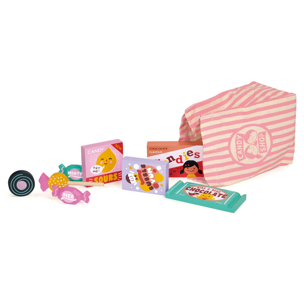 Wooden Candy Shop Bag