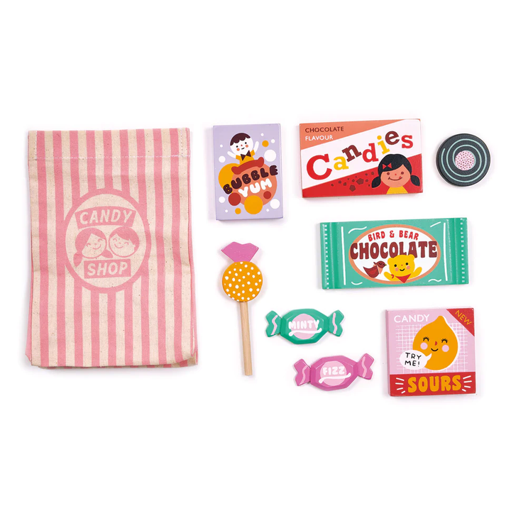 Wooden Candy Shop Bag