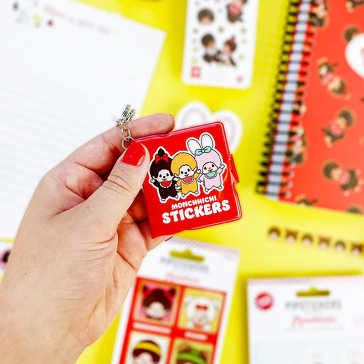 NEW Friends Forever Monchhichi Mini Stickerbook Keychain