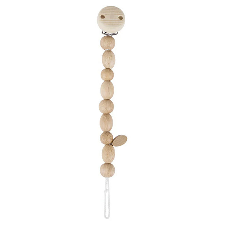 Wooden Beaded Soother Teether Clip