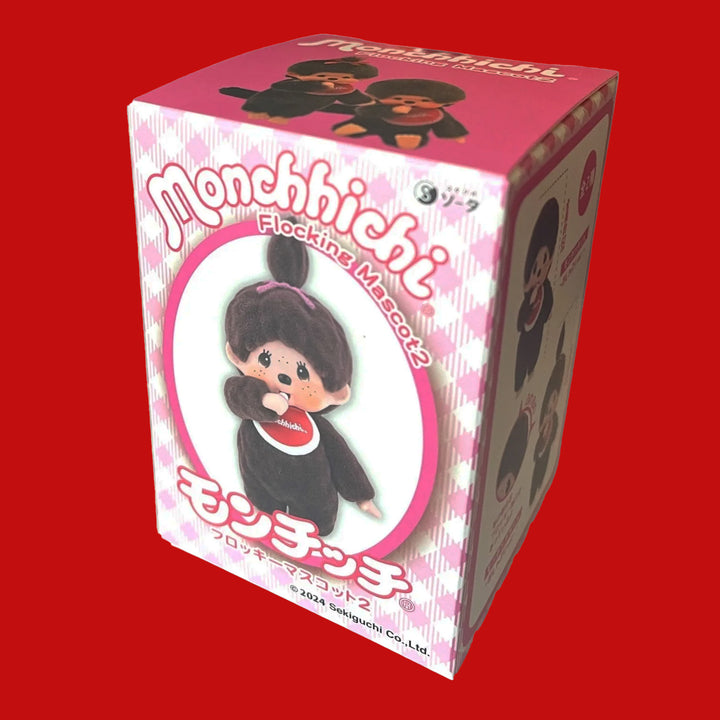 NEW Monchhichi Original- Blind Box Flocked Doll Series 2 Pink