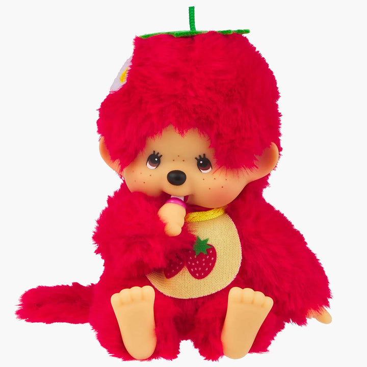 Monchhichi Fruit Color Strawberry Red Plush Doll