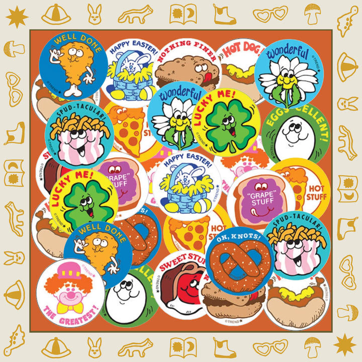 NEW Retro Scratch and Sniff Stinky Stickers- Available in Different Scents