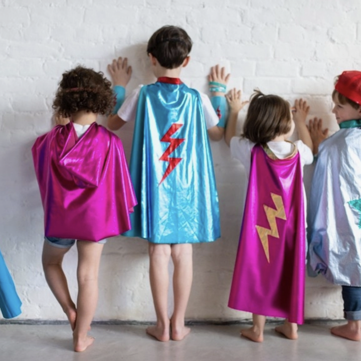Super Hero Cape + Accessories Set - Pink