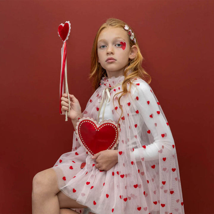 Heart Print Cape