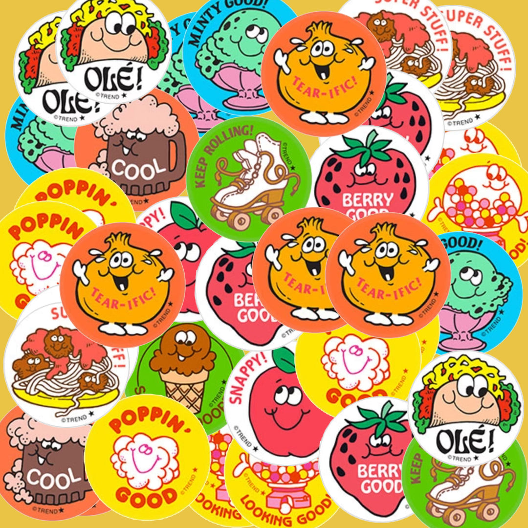 NEW Retro Scratch and Sniff Stinky Stickers- Available in Different Scents