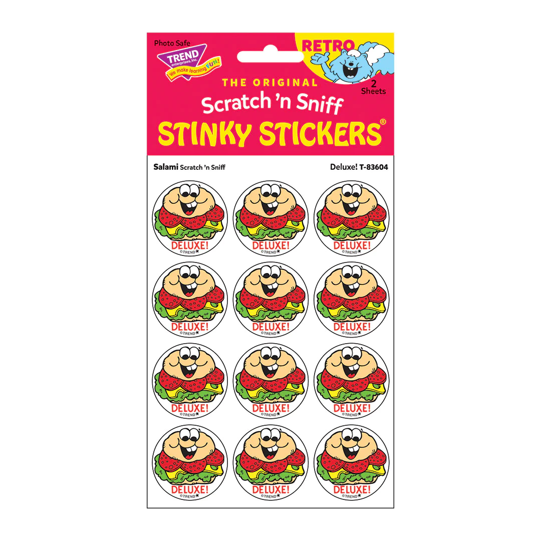 NEW Retro Scratch and Sniff Stinky Stickers- Available in Different Scents