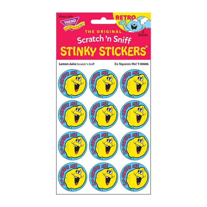 NEW Retro Scratch and Sniff Stinky Stickers- Available in Different Scents