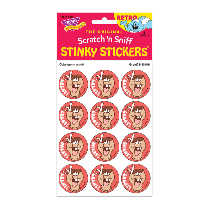 NEW Retro Scratch and Sniff Stinky Stickers- Available in Different Scents