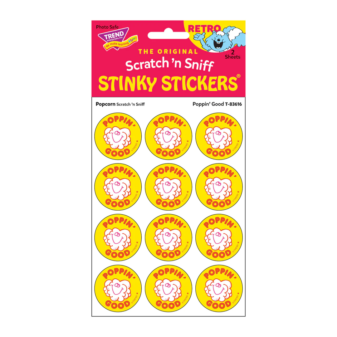 NEW Retro Scratch and Sniff Stinky Stickers- Available in Different Scents