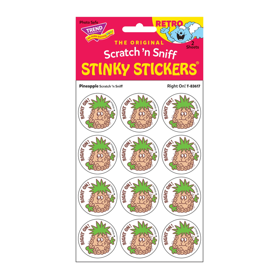 NEW Retro Scratch and Sniff Stinky Stickers- Available in Different Scents