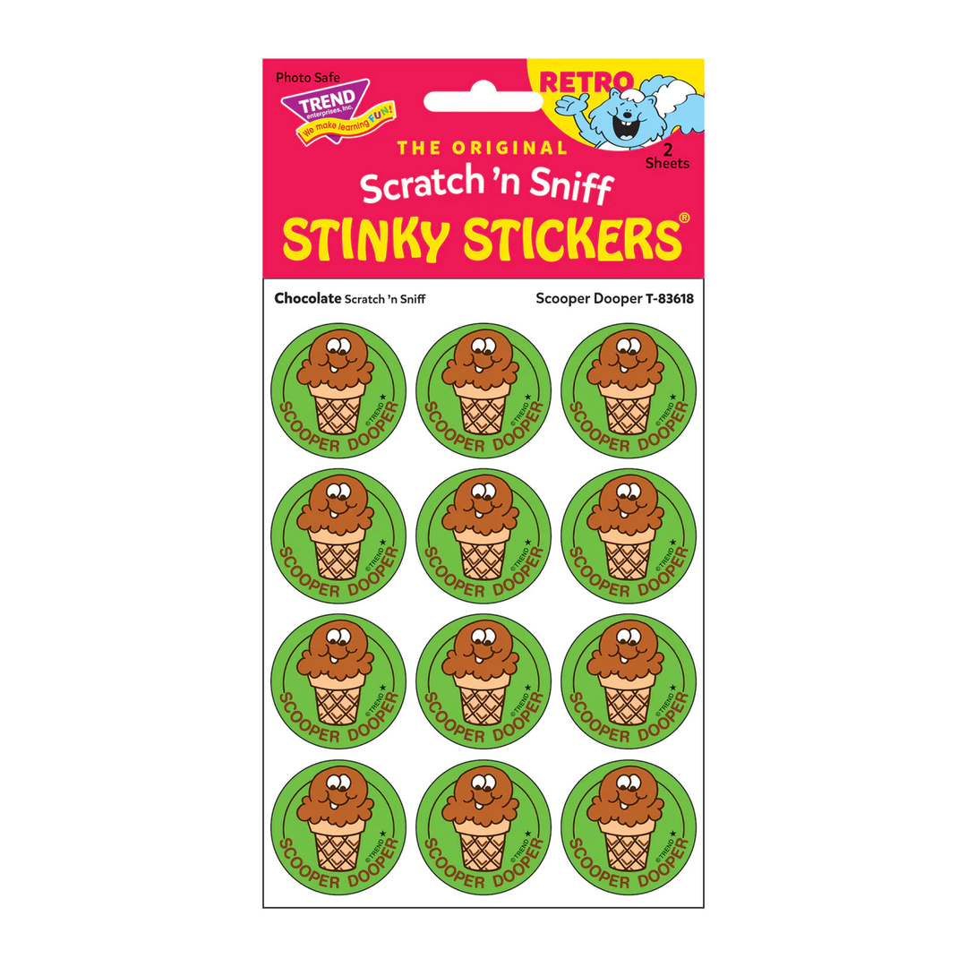 NEW Retro Scratch and Sniff Stinky Stickers- Available in Different Scents