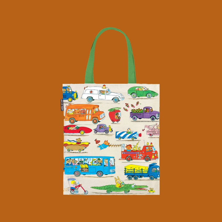Double Sided Canvas Tote Bags- Richard Scarry Cars and Trucks that Go!