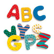 NEW Wooden Magnets- 38 Big Letters