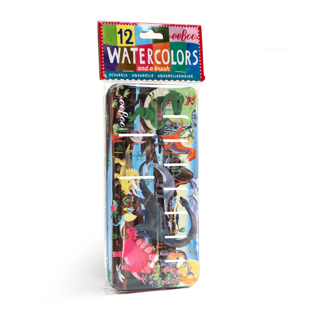 Dinosaurs Watercolor Tin Kit