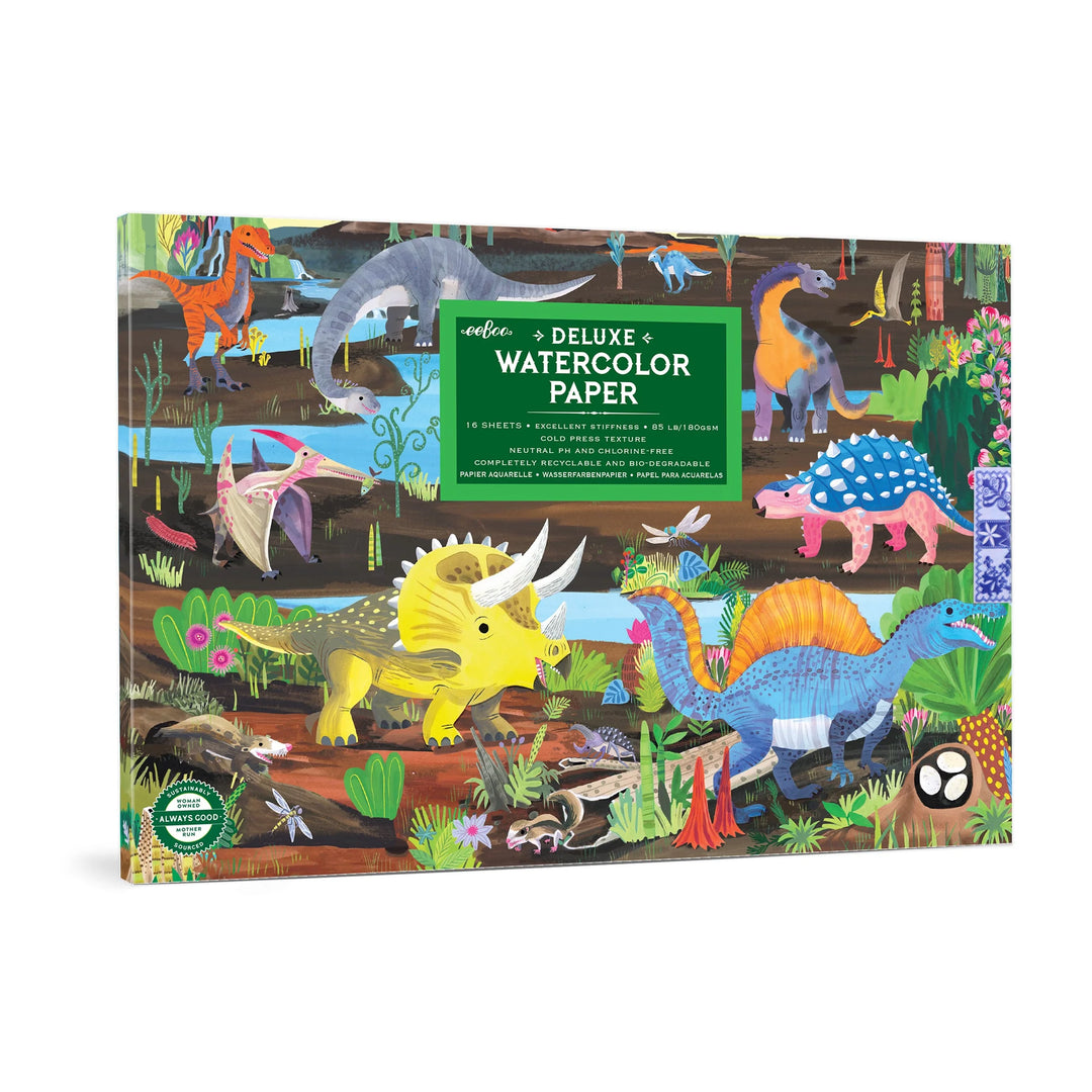 Watercolor Paper Pad- Dinosaurs