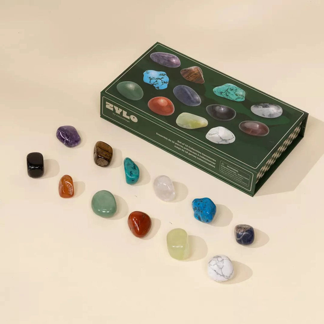 NEW Set of 12 Collectible Gemstones