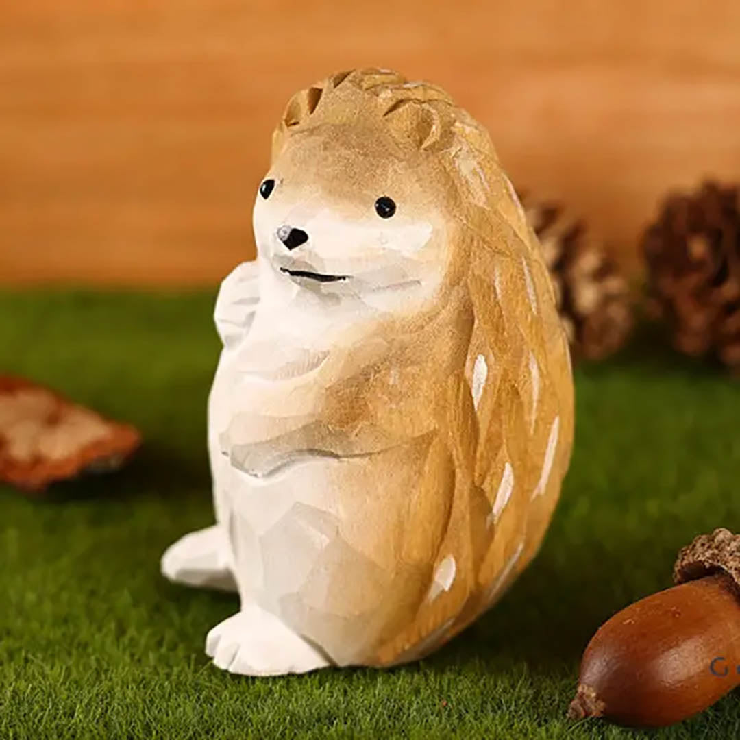 Handmade Wooden Animal- Hedgehog