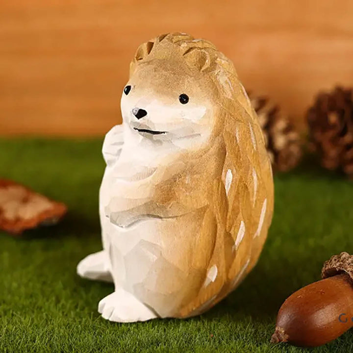 Handmade Wooden Animal- Hedgehog