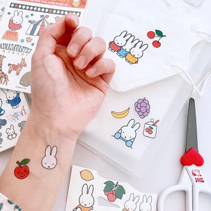 NEW Miffy Temporary Tattoo Sticker Sheet - Available in 6 Styles!