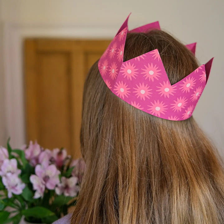Pink Paper Crowns