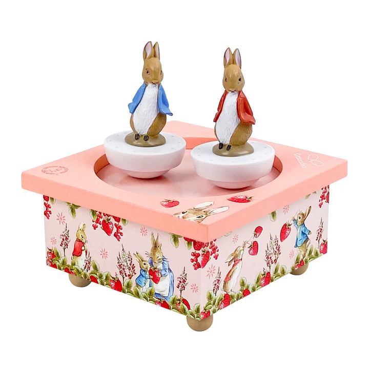 NEW Dancing Peter Rabbit© Music Box Strawberries