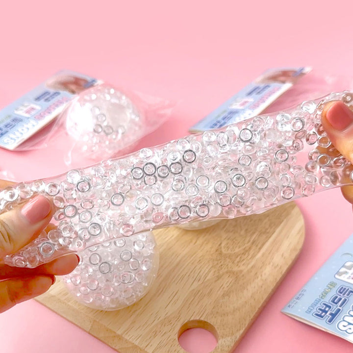 Snow Squish – Clear Jelly Bead Stress Ball