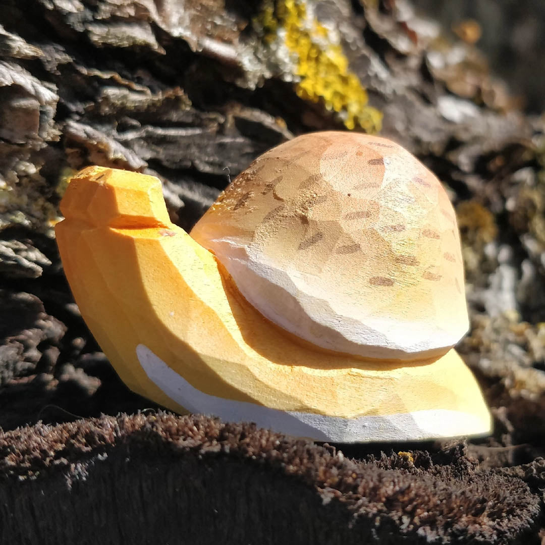 NEW Wooden Snail Animal Toy