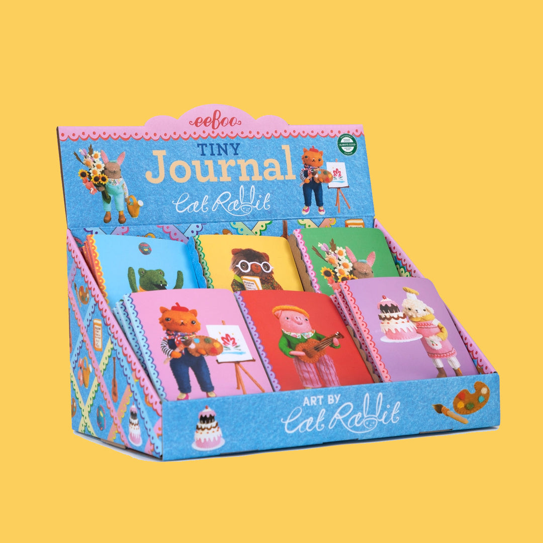 NEW Cat Rabbit Tiny Journal- Available in 6 Styles!