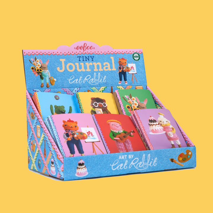 NEW Cat Rabbit Tiny Journal- Available in 6 Styles!