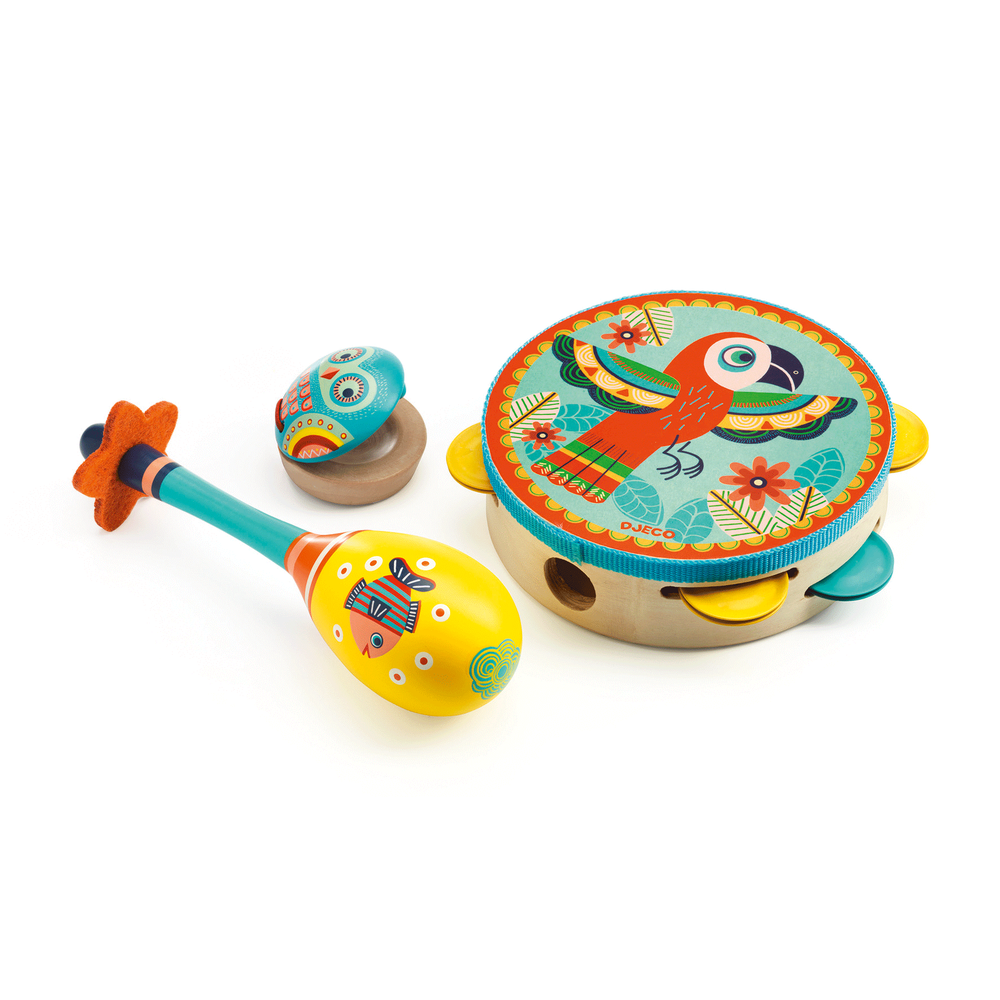 NEW Animambo Musical Instrument Set- 3 pcs