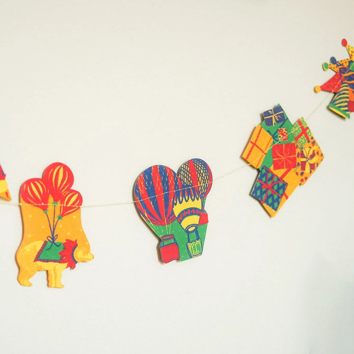Bright Happy Birthday Sewn Garland