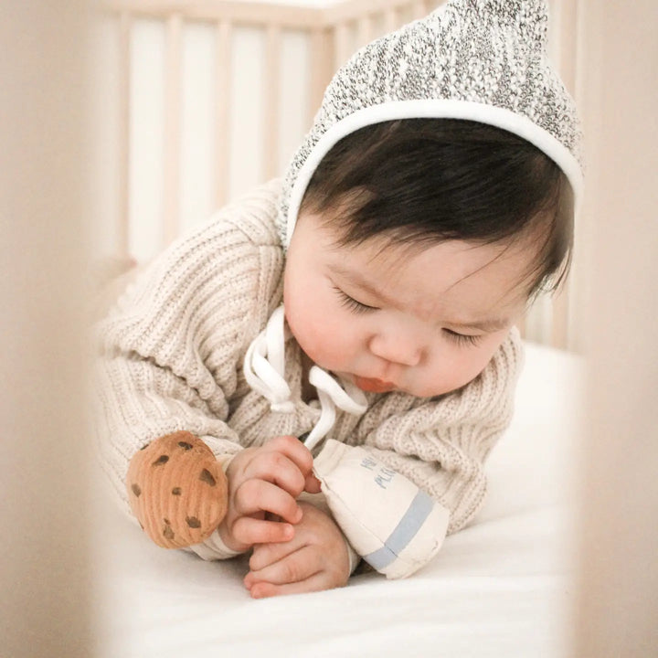 NEW Baby Milk + Cookie Wrist Rattle Set