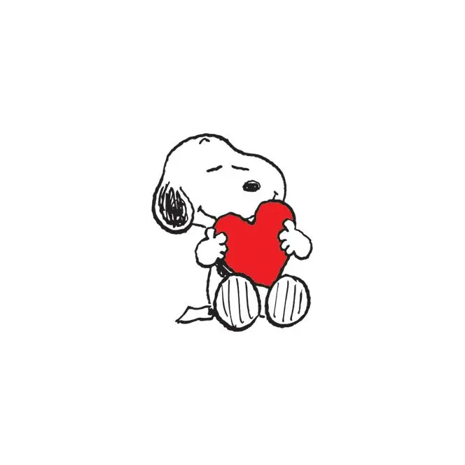 NEW Temporary Tattoo Sheets: Snoopy Heart Hug Tattoo Pair