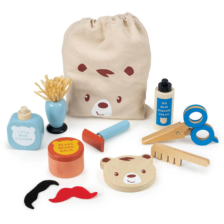 Wooden Toy Barber Set