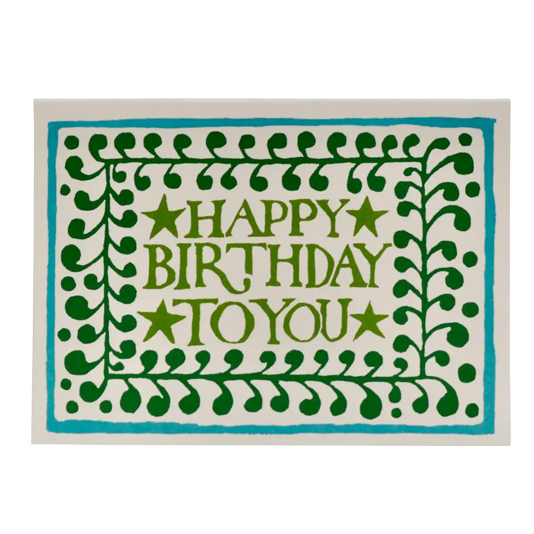 Happy Birthday Comma Border Card