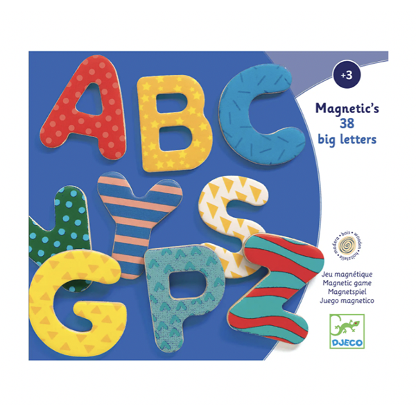 NEW Wooden Magnets- 38 Big Letters
