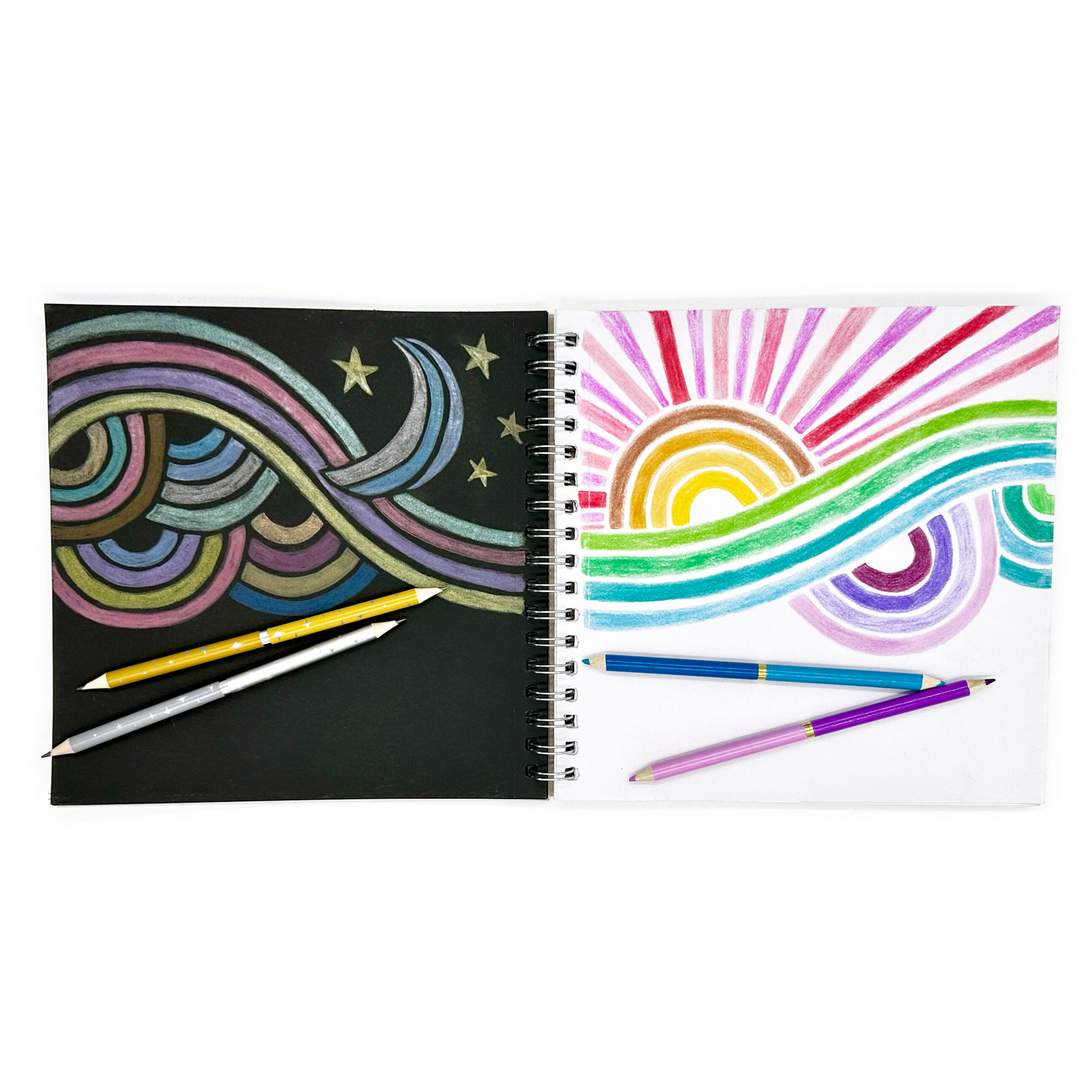 NEW Double Metallic Dual Ended Colored Pencils Set