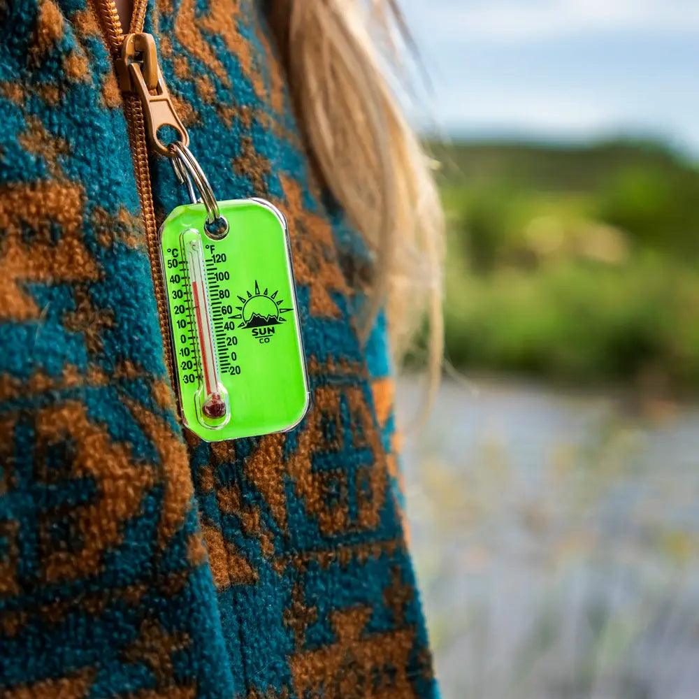 Zip-O-Gage Zipper Pull Thermometer- Neon Colors