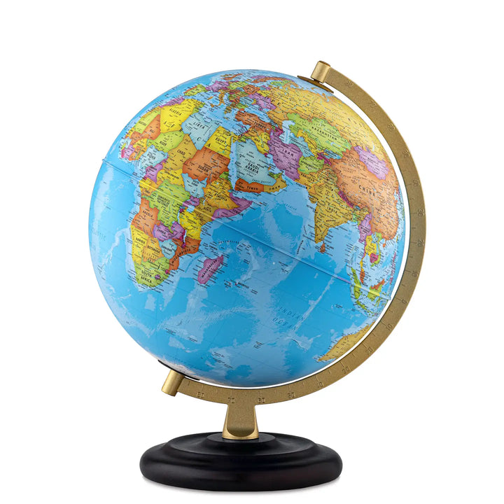 NEW Classic Globe Light Lamp- Wood Base