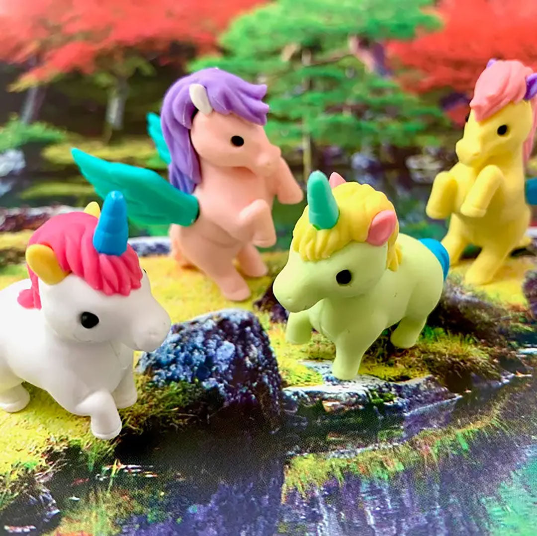 Japanese Erasers: Unicorn & Pegasus Rainbow