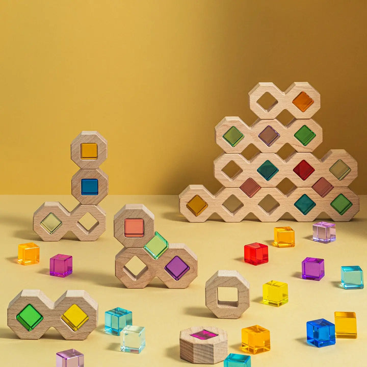 NEW Wooden Austin Puzzle Blocks