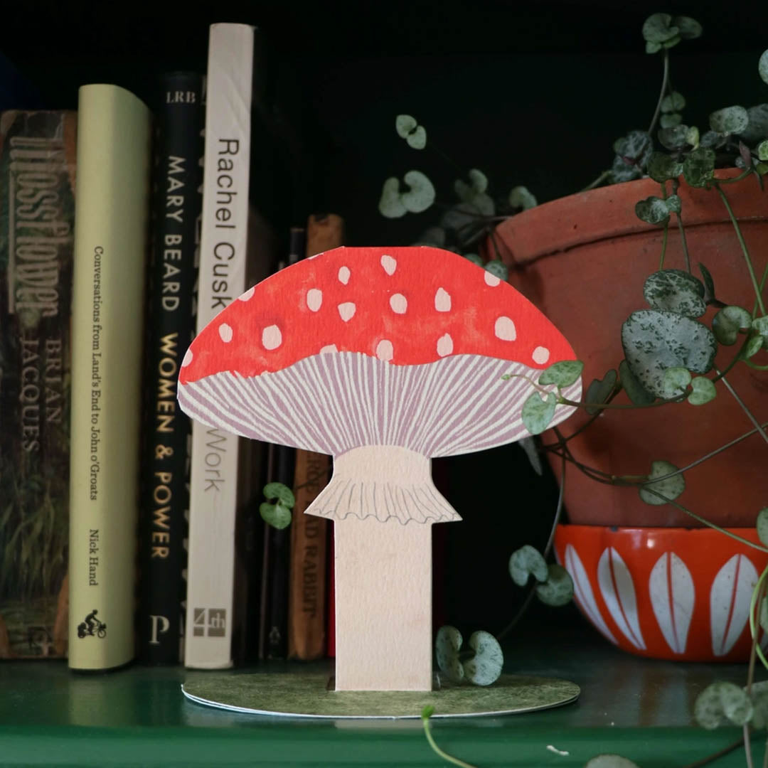 NEW Greeting Card - Toadstool Stand-Up Card