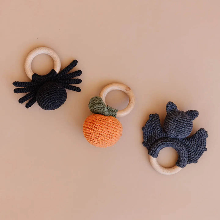 Teether Spider Cotton Crochet Rattle