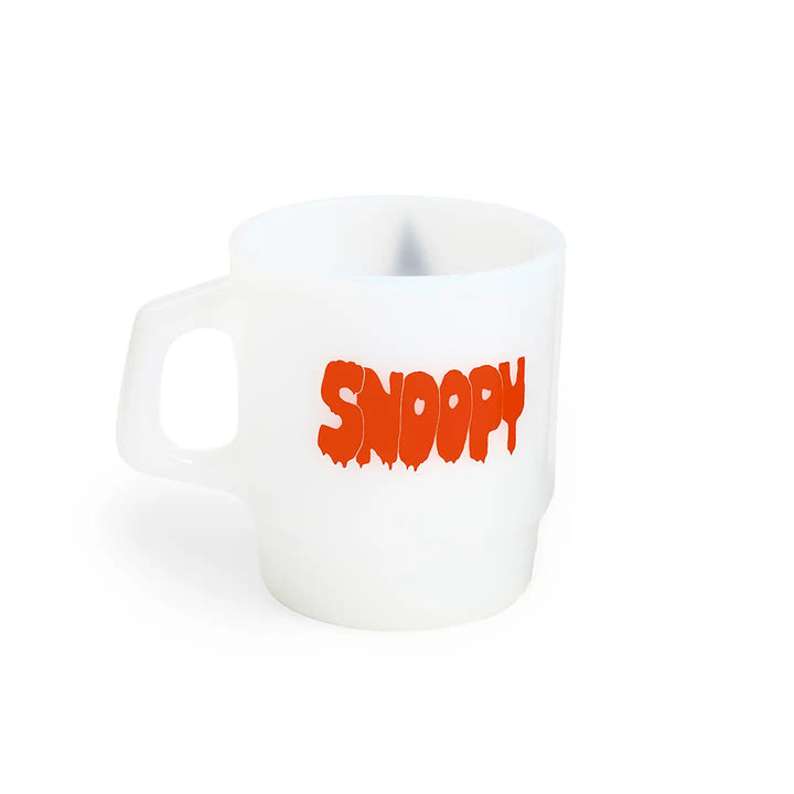 Snoopy Witch Milk Glass Mug