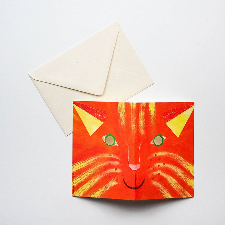 NEW Greeting Card - Cat Mask