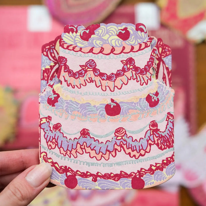 Birthday Cake Concertina Greeting Garland