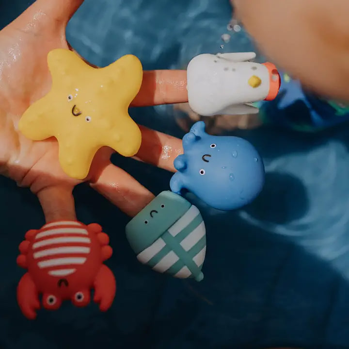 Nautical Itzy Bitzy Puppets - Bath + Storytelling Toys